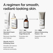 Regimen Infographic of The Ordinary 100% Cold-Pressed Virgin Marula Oil